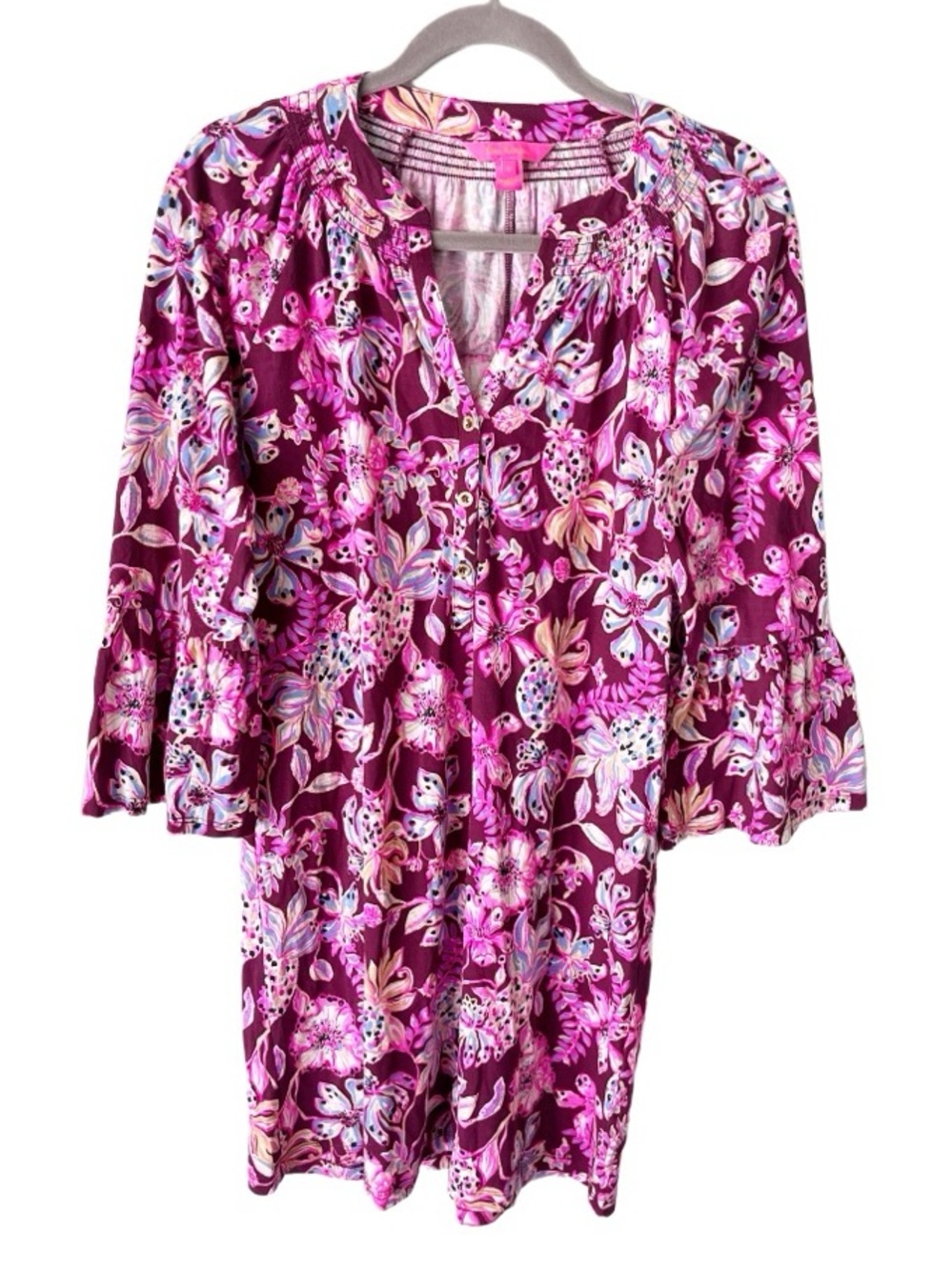 Lilly Pulitzer Amarena Cherry Tropical With A Twist Norris Mini Dress XS Resort